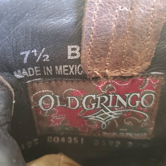 Old Gringo Ivanna 7" Fringe Leather Western Cowboy Boots - Picture 7 of 9